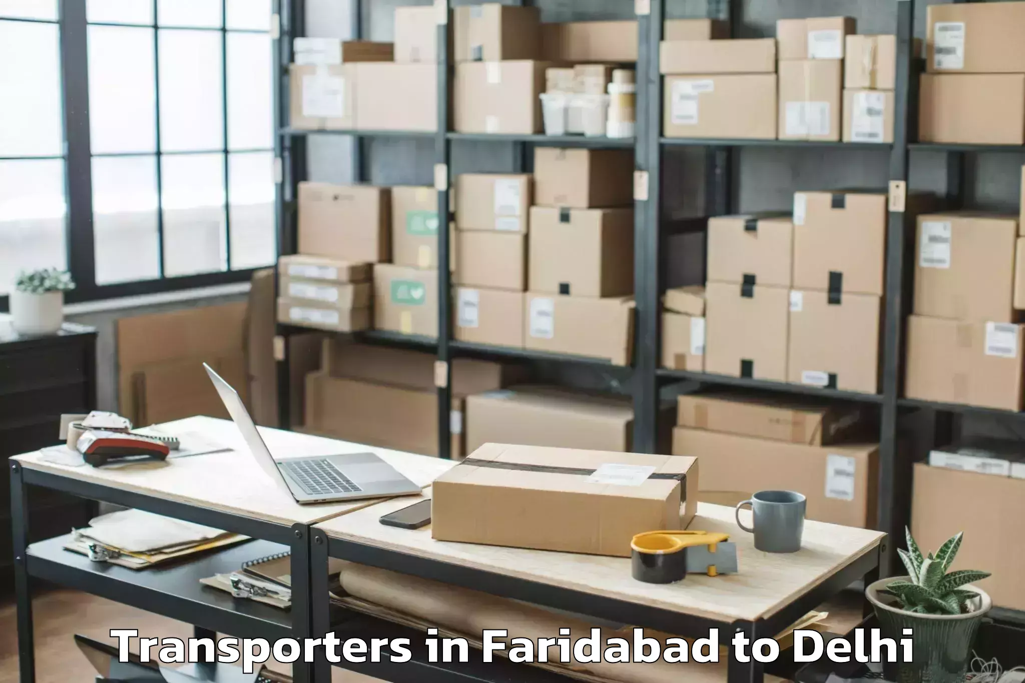 Faridabad to Connaught Place Transporters Booking